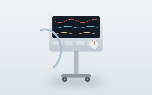ICU Ventilator with Air Compressor